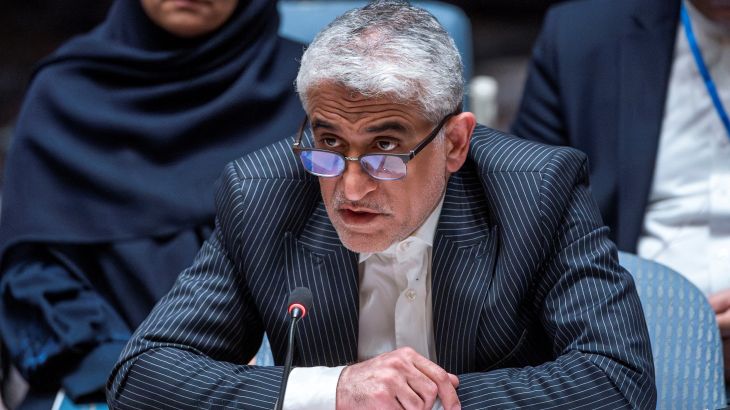 Iran's Ambassador to the United Nations Amir Saeid Iravani