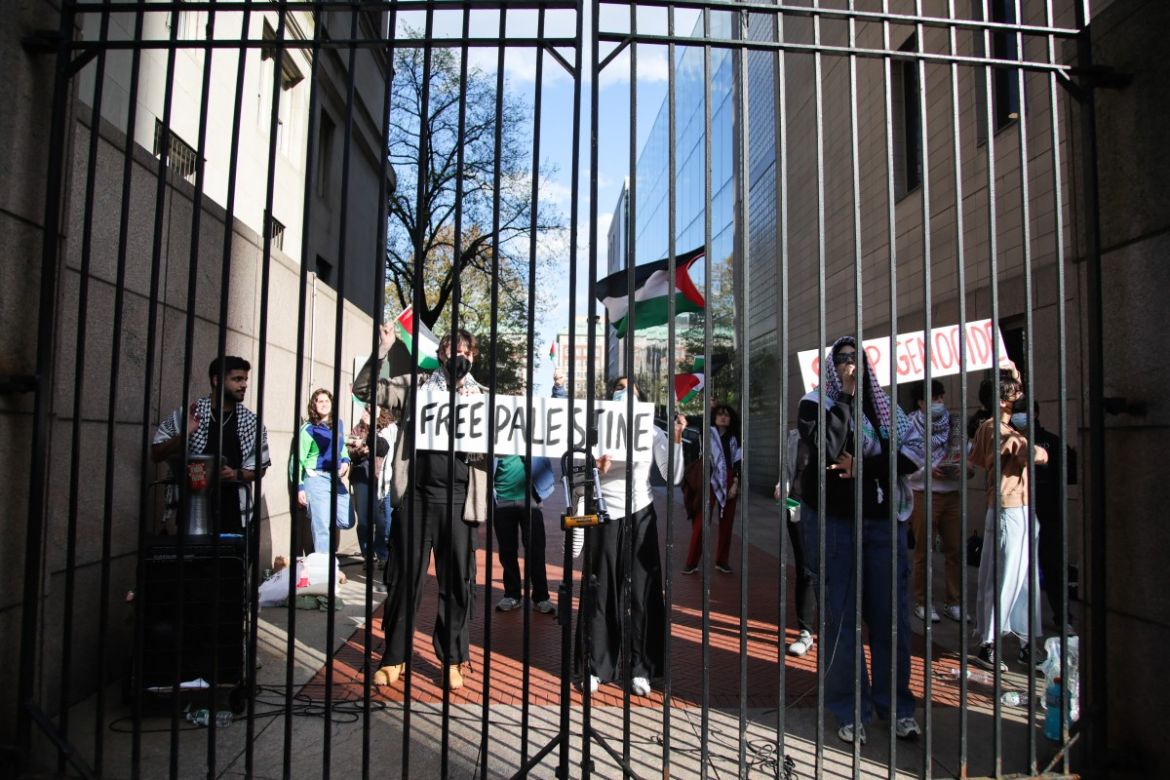 Pro-Palestinian protestsa the Columbia University