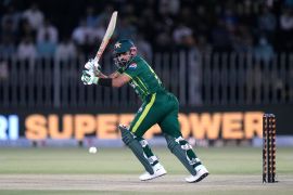 Pakistan will hope their captain Babar Azam will lead their attack with the bat as they look to gain momentum in the run-up to the T20 World Cup 2024 in June [File: Anjum Naveed/AP]