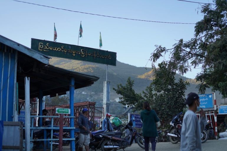 the border post between India and Myanmar