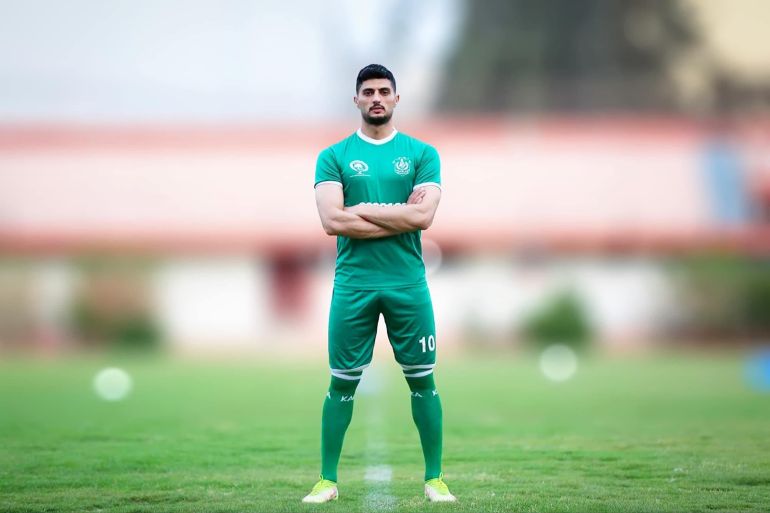 Mohammed Balah after signing for Al-Sadaqa football club [Courtesy: Mohamed Balah]