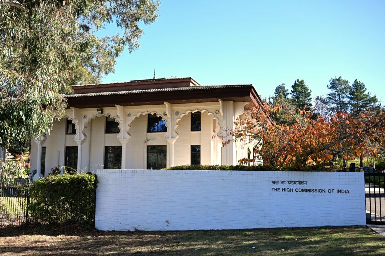 Exterior view of the High Commission of India in Canberra, Australia