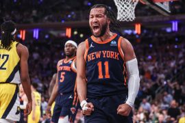 Jalen Brunson returned on court from an injury to lead New York Knicks&#039; fightback against the Indiana Pacers during Game 2 of the second round of playoffs at Madison Square Garden [Wendell Cruz/USA Today Sports via Reuters]
