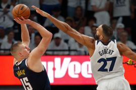 Nikola Jokic scored 35 points against Minnesota Timberwolves in Game four [Bruce Kluckhohn/USA Today Sports via Reuters]